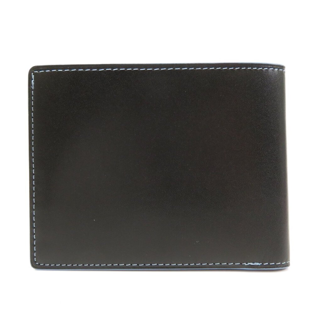 Burberry Black Wallet Label Bifold Calfskin